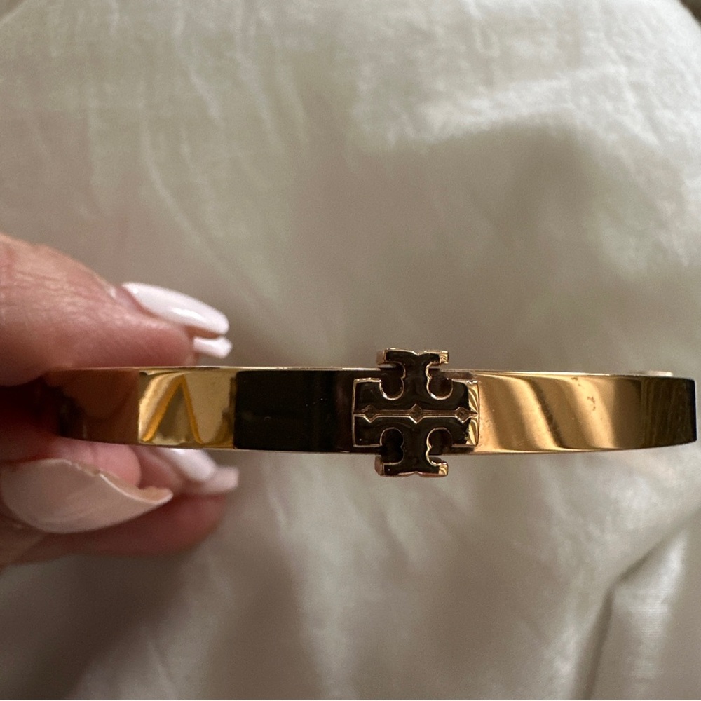 Tori Burch Rose Gold Bangle Bracelet